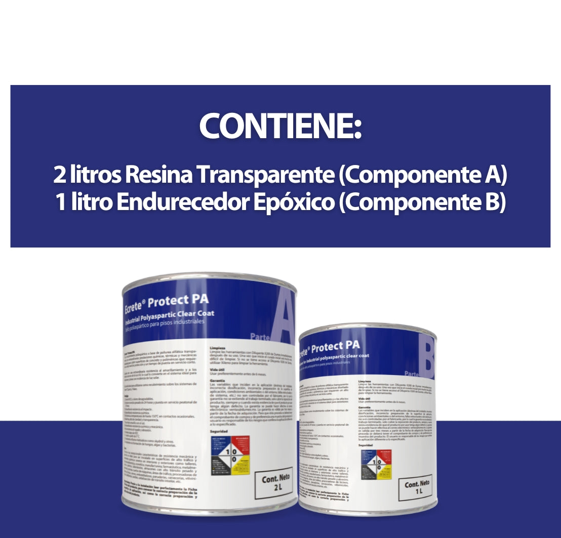 Sello Protector Poliaspártico Ecrete Protect PA 3l