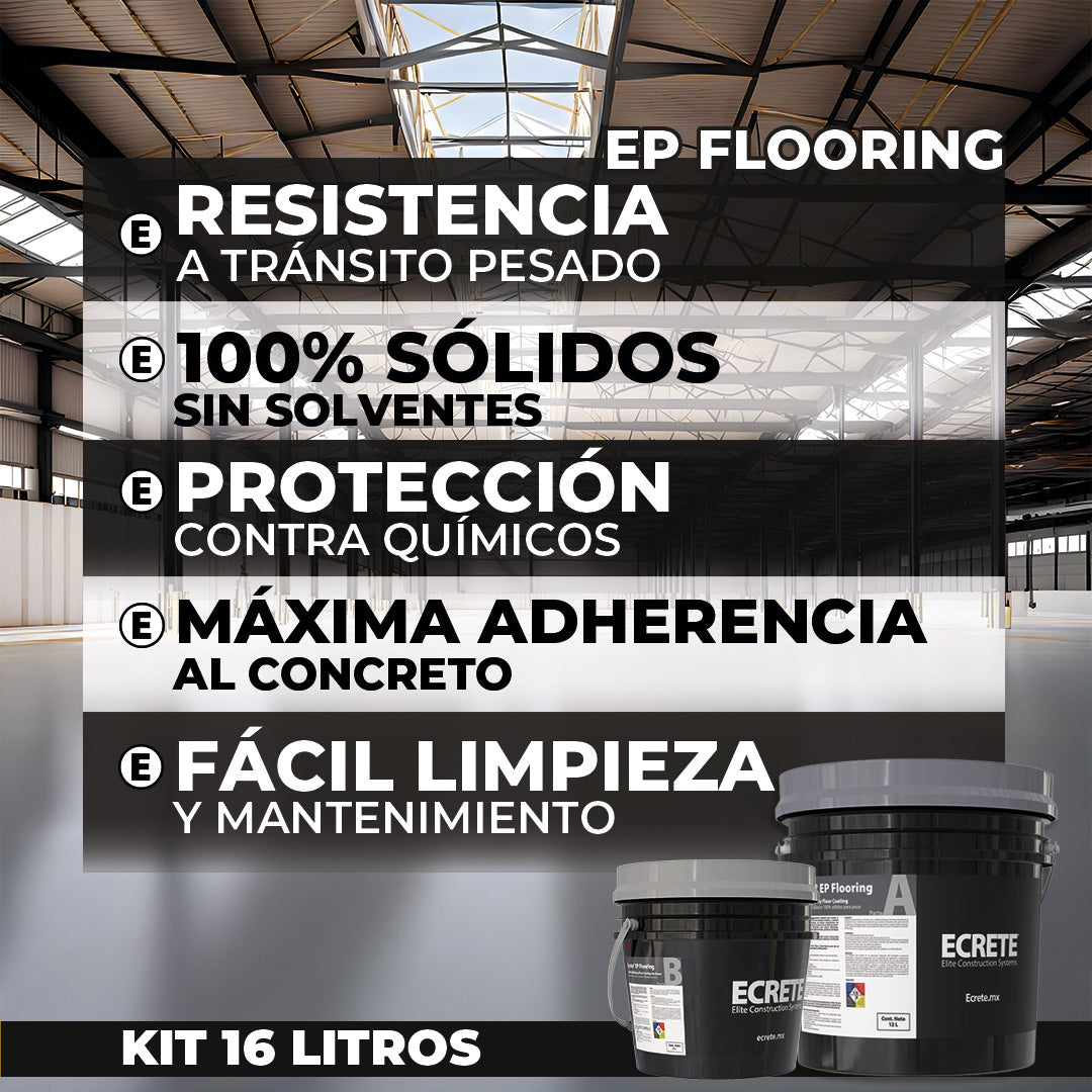 Resina Epóxica Para Pisos (Kit Ecrete Ep Flooring 16 Litros)