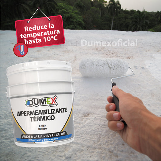 Impermeabilizante Dumex 3 Años Blanco Reduce Calor 19l