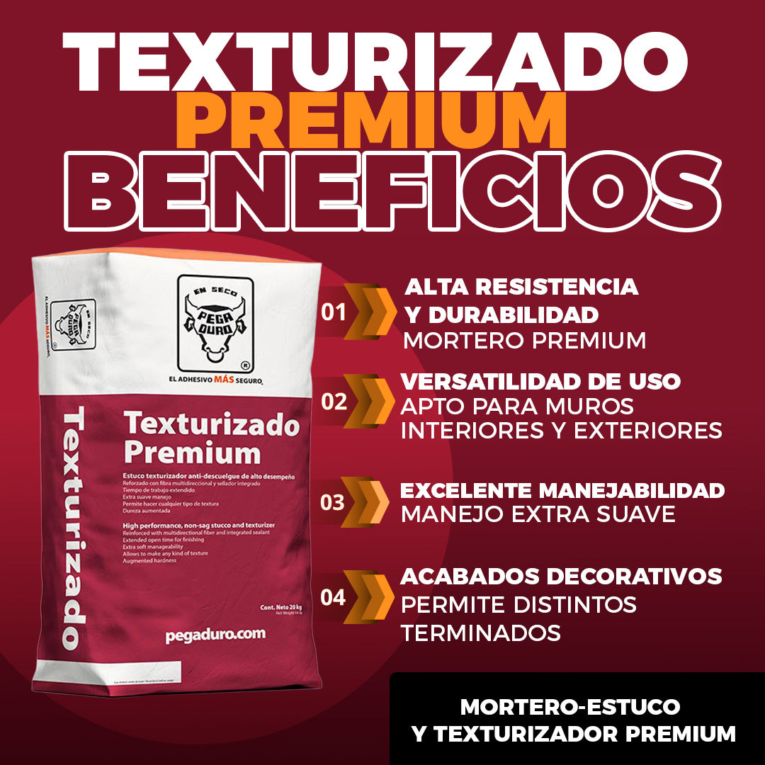 Pegaduro Texturizado Premium Blanco 20kg