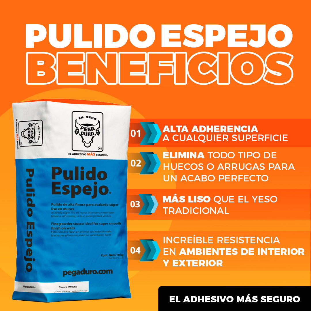 Pulido Espejo Pegaduro Blanco 10kg