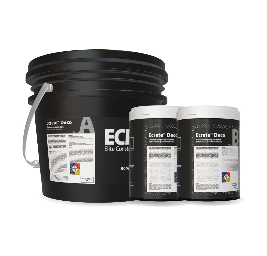 Kit De Resina Epóxica Para Marmoleado Ecrete Deco 6l