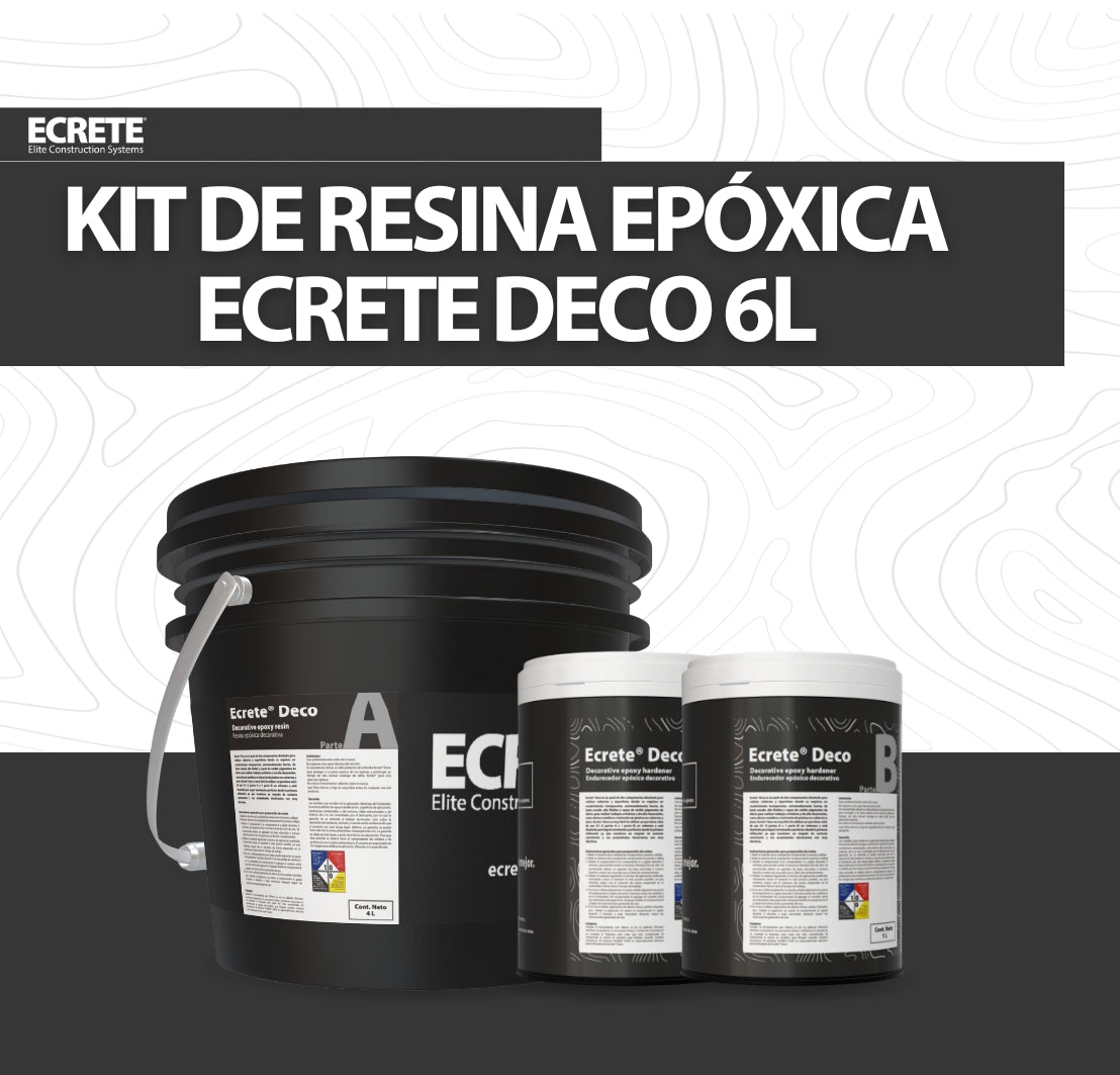 Kit De Resina Epóxica Para Marmoleado Ecrete Deco 6l