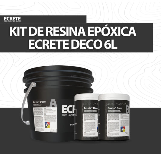 Kit De Resina Epóxica Para Marmoleado Ecrete Deco 6l