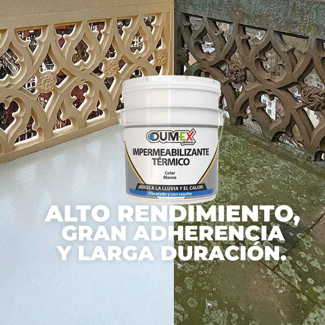 Impermeabilizante Dumex 7 Años Blanco Reduce Calor 19l