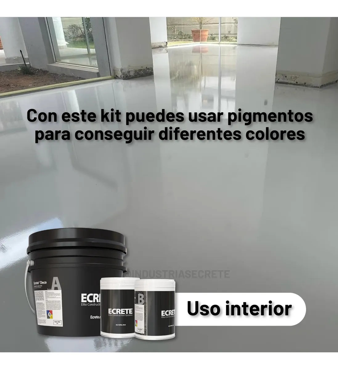 Kit De Resina Epóxica Para Marmoleado Ecrete Deco 6l