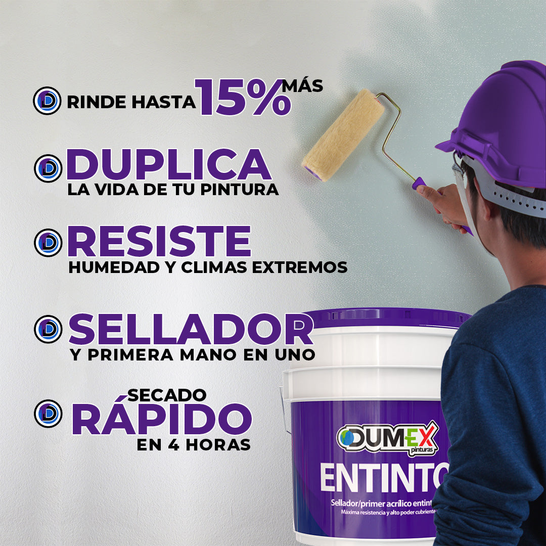 Sellador Para Pintura Dumex Entinto (19 Litros) Blanco Mate