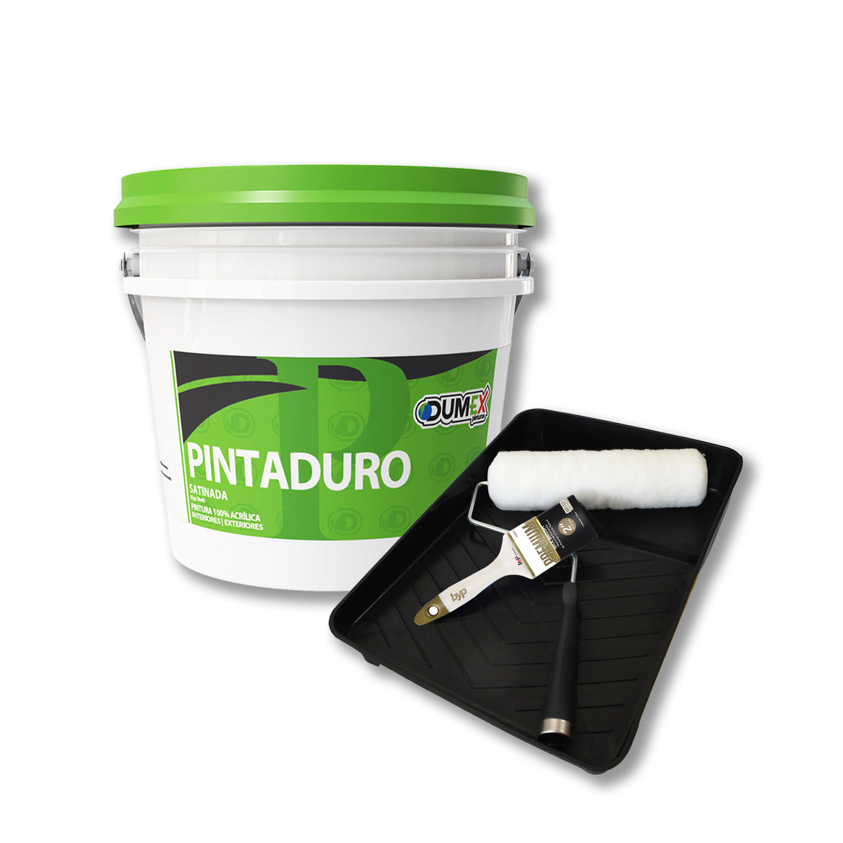 Kit Pintura 100% Acrílica Pintaduro 4l Dumex Con Herramienta