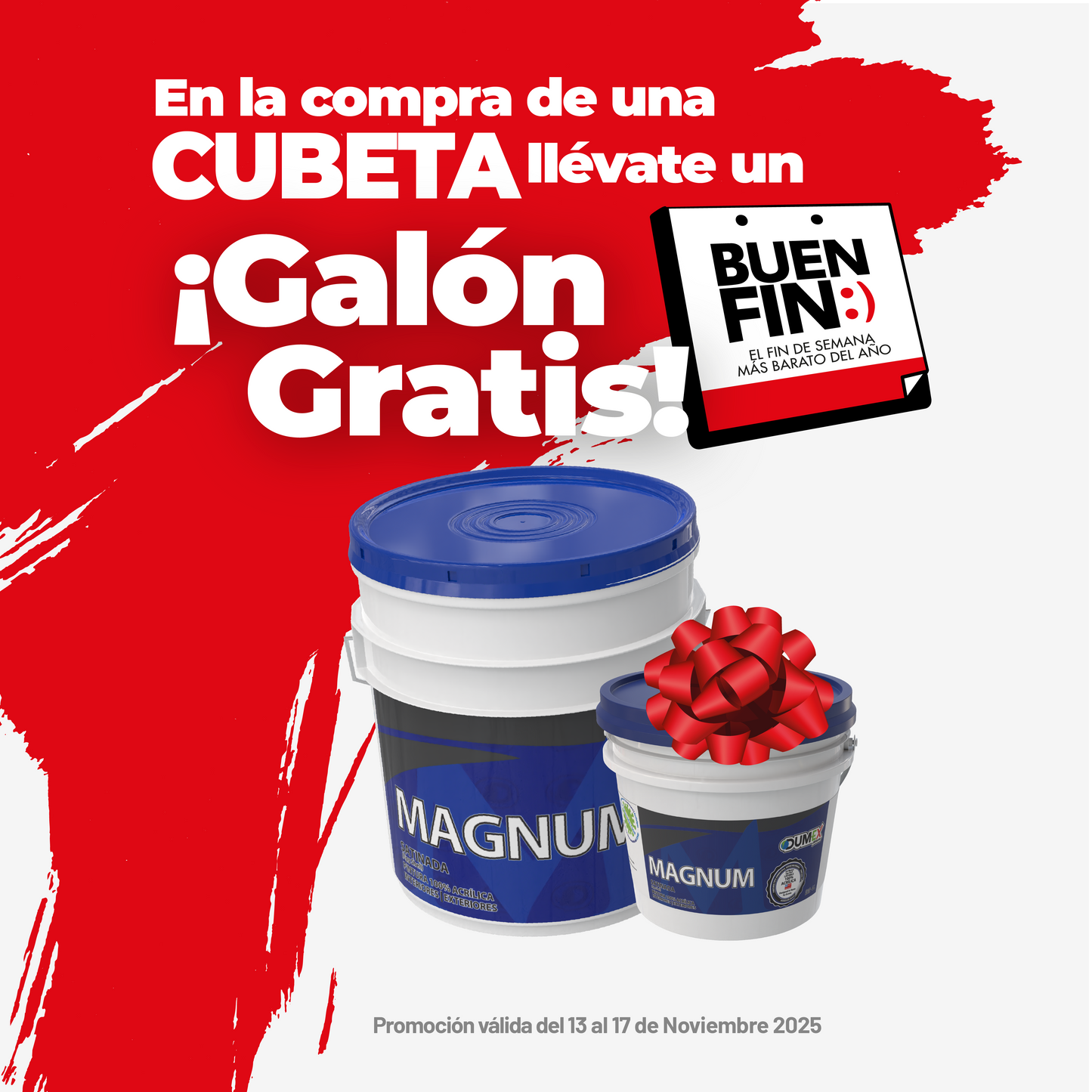 Pintura 100% Acrílica Satinada Magnum Dumex 19 Litros