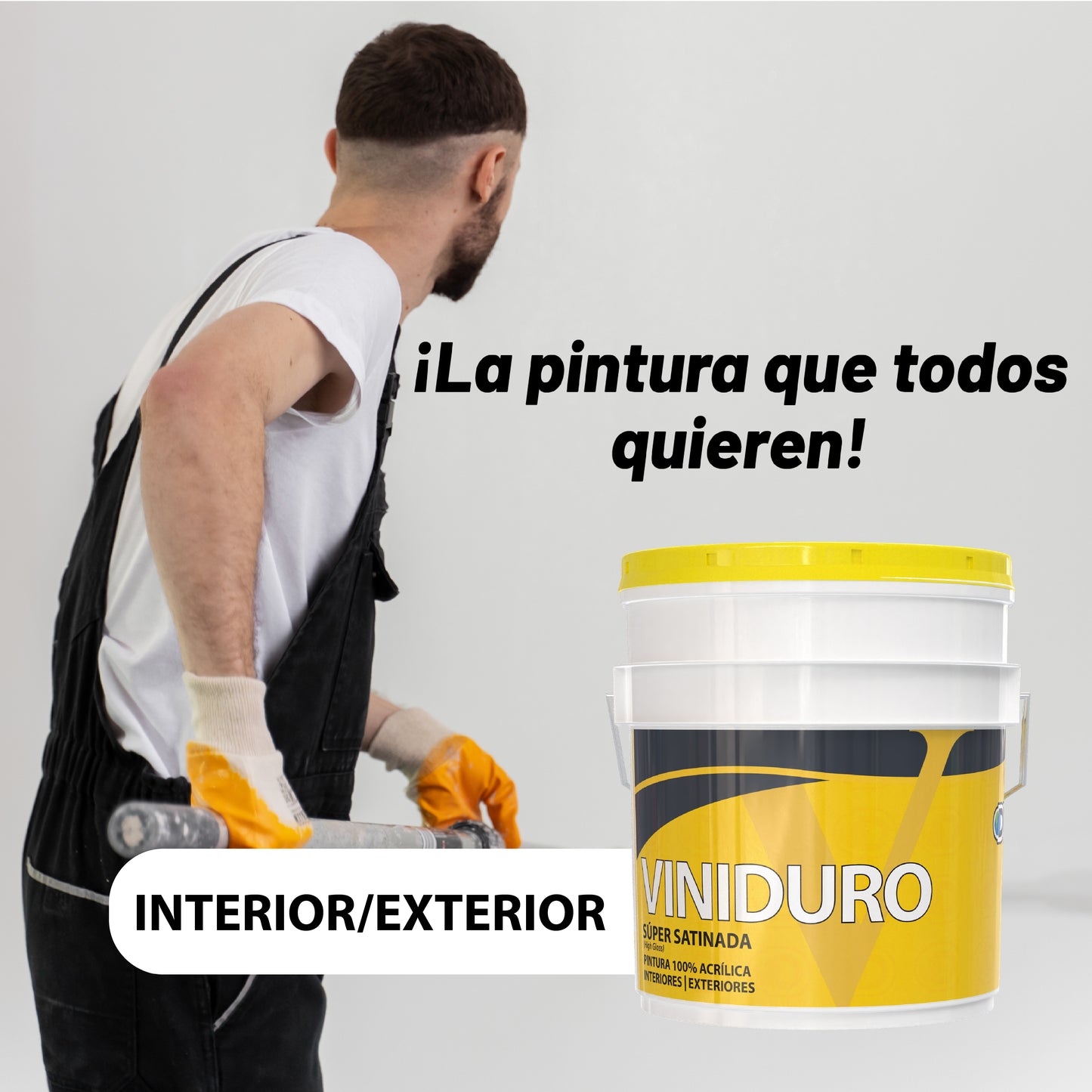 Pintura 100% Acrílica Satinada Viniduro Dumex 19 Litros