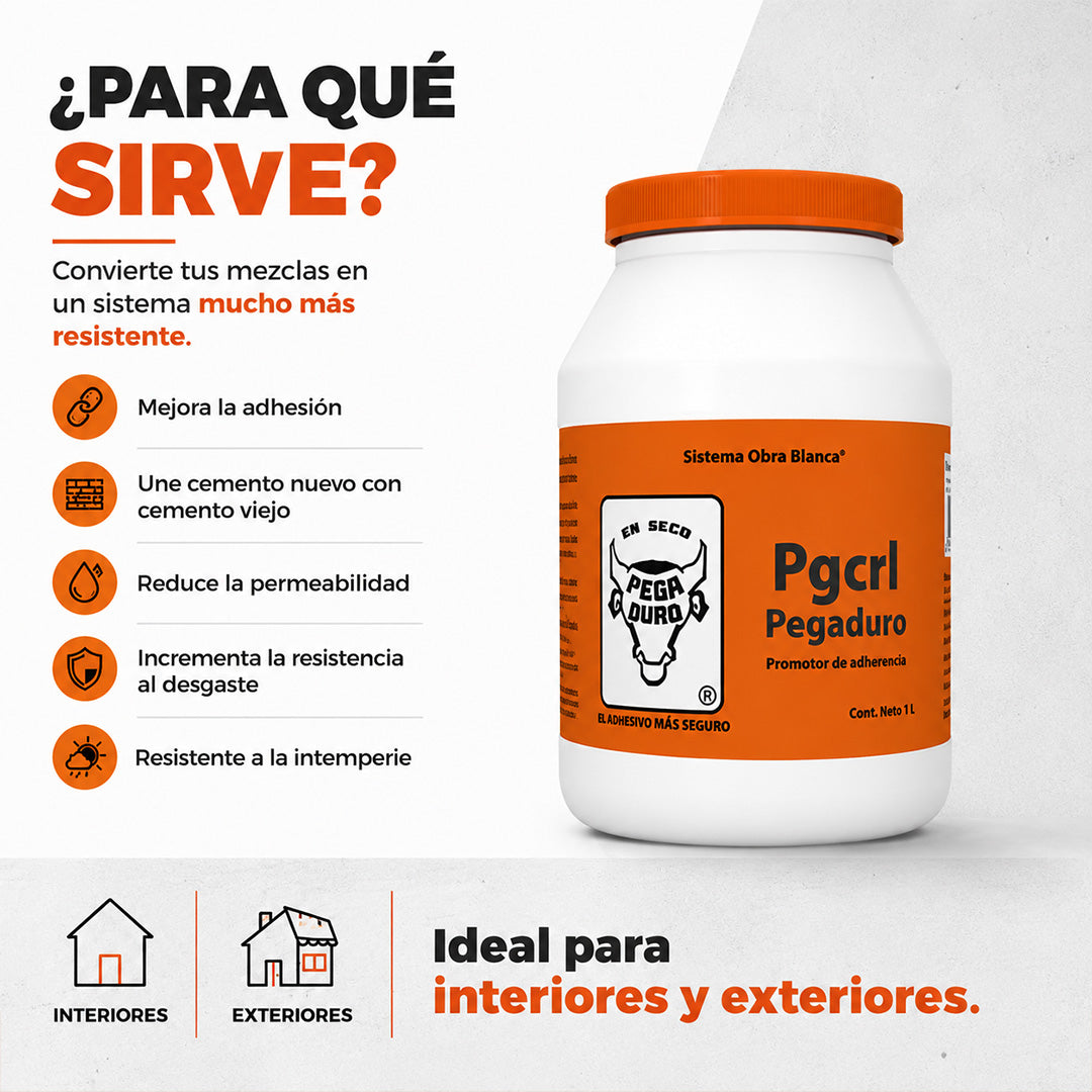 Promotor Adherencia Pegacril Pegaduro Acrílico 1l