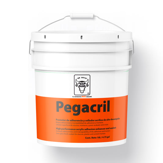 Promotor De Adherencia 100% Acrílico Pegacril Pegaduro 18l