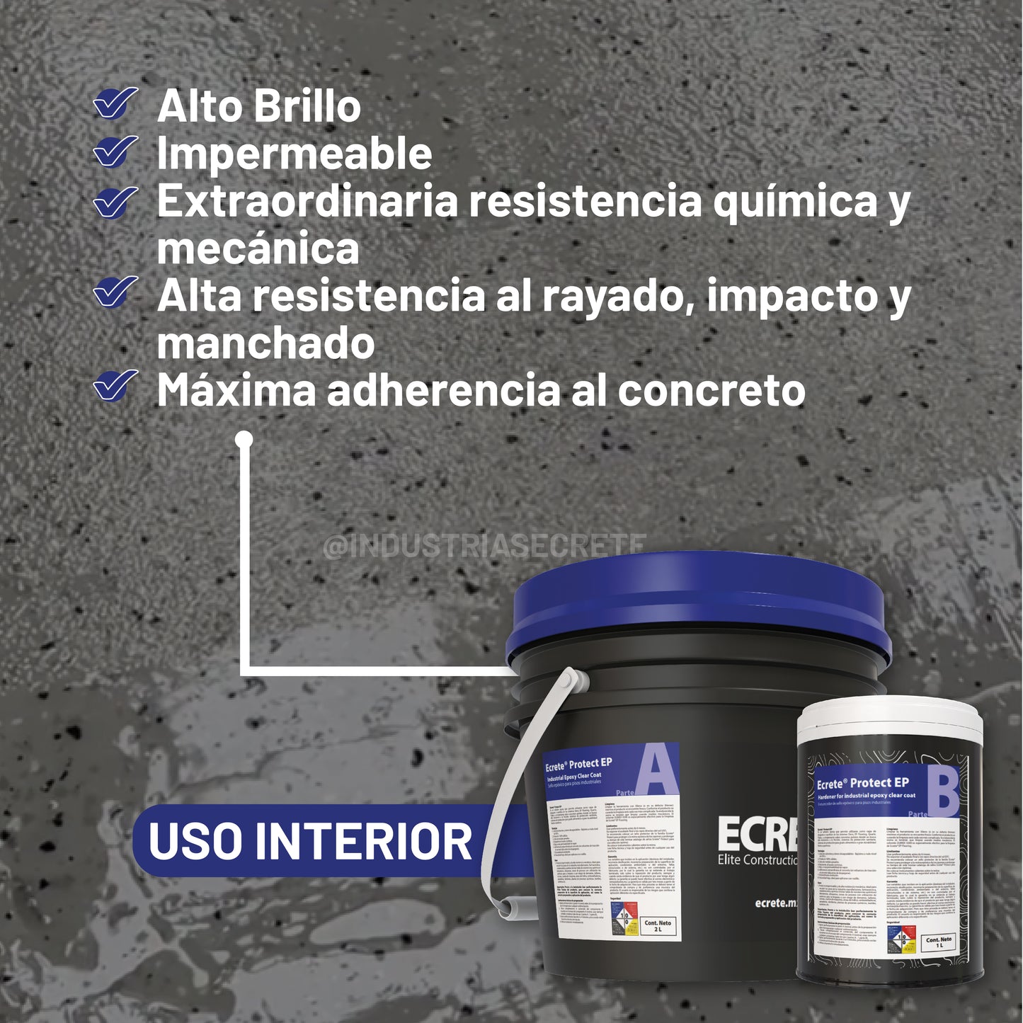Sello Protector Para Resina Epóxica Protect Ep 3 Litros Brillante Transparente
