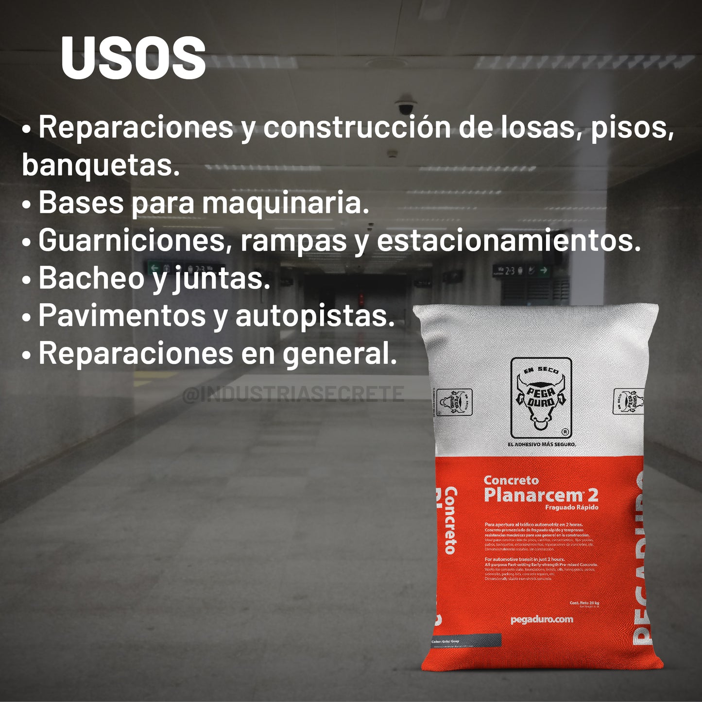 Concreto De Fraguado Rápido Premezclado Planarcem 2 Pegaduro
