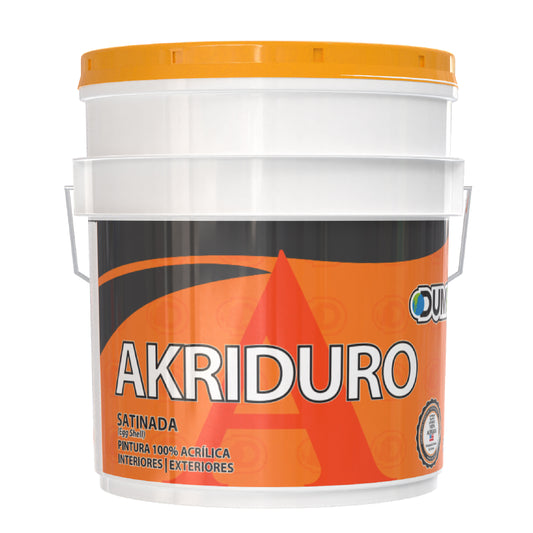 Pintura 100% Acrílica Satinada Akriduro Dumex 19 Litros