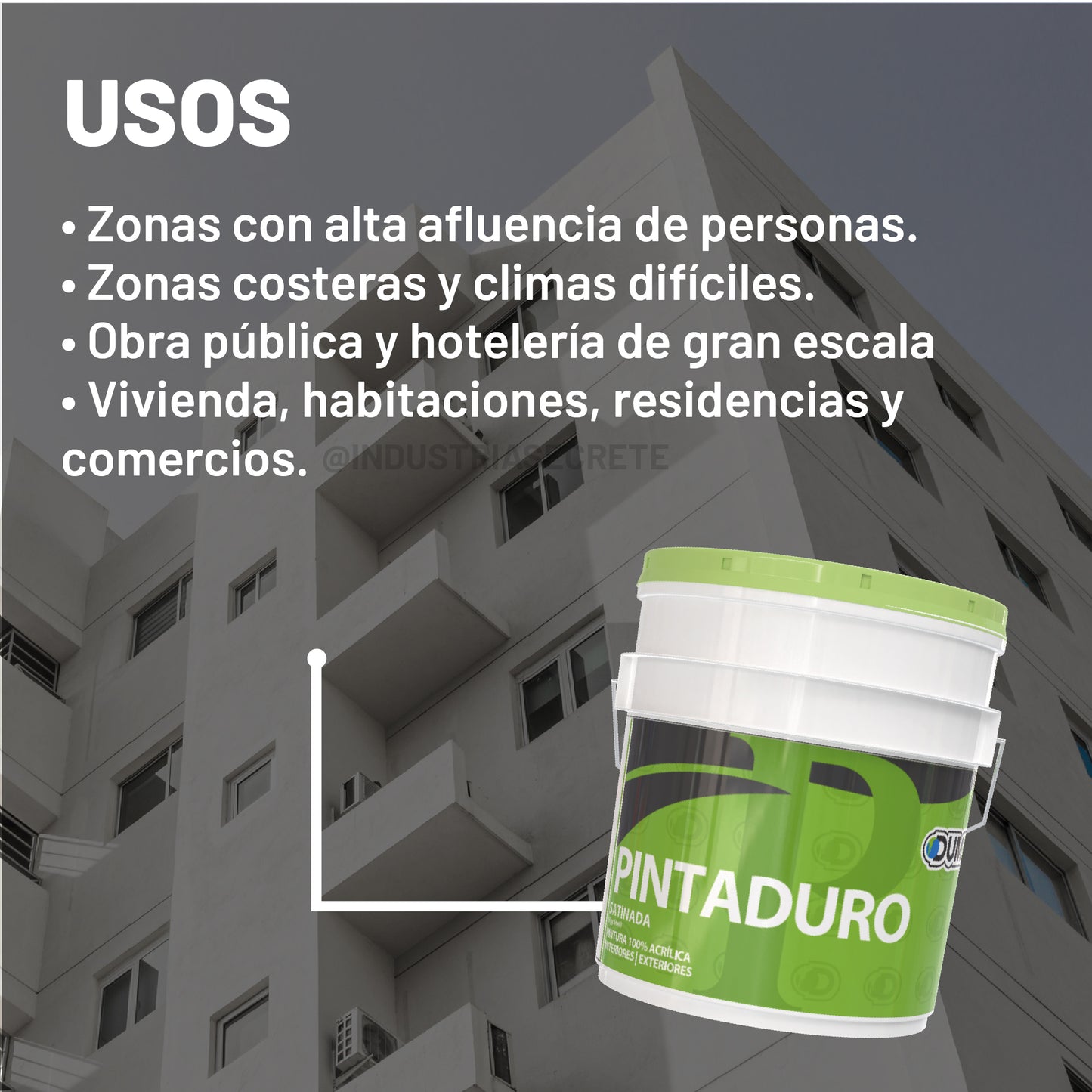 Pintura 100% Acrílica Satinada Pintaduro Dumex 19 Litros