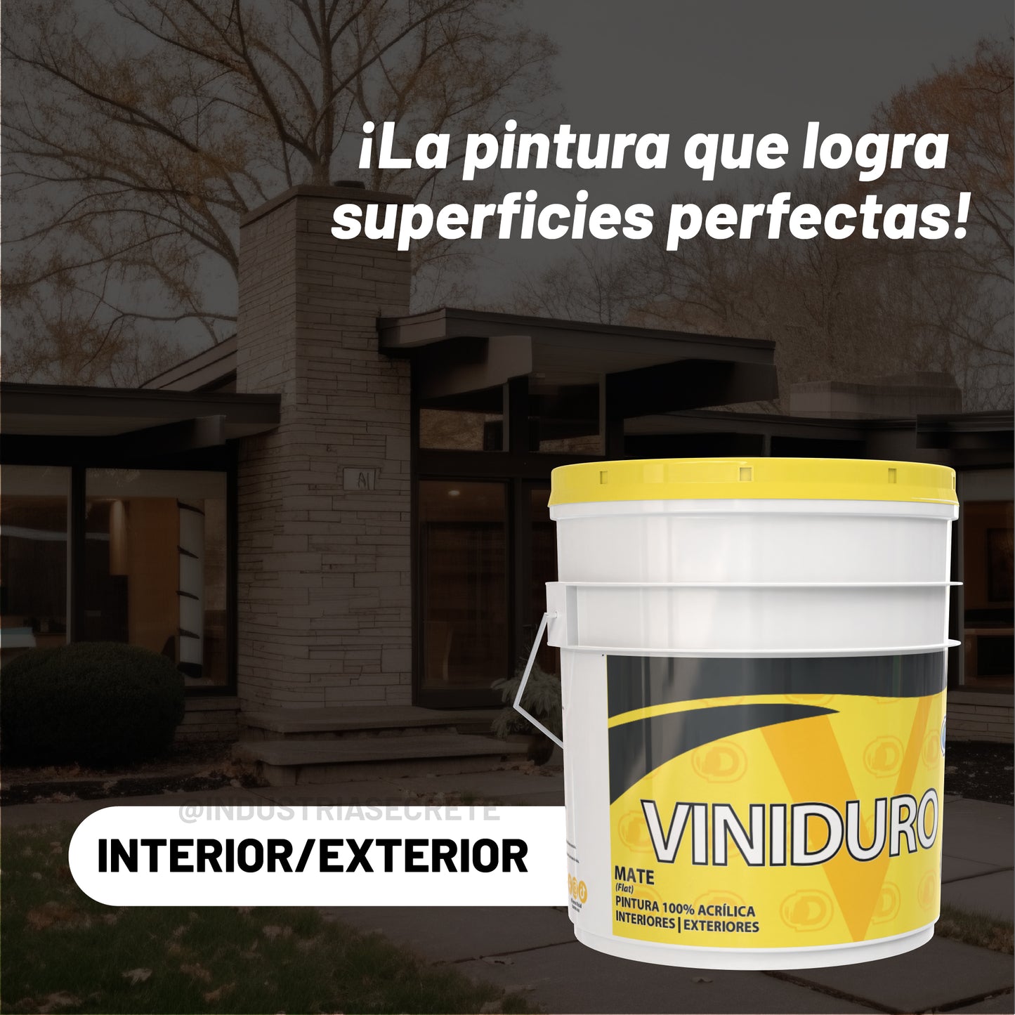 Pintura 100% Acrílica Mate Viniduro Dumex 19 Litros