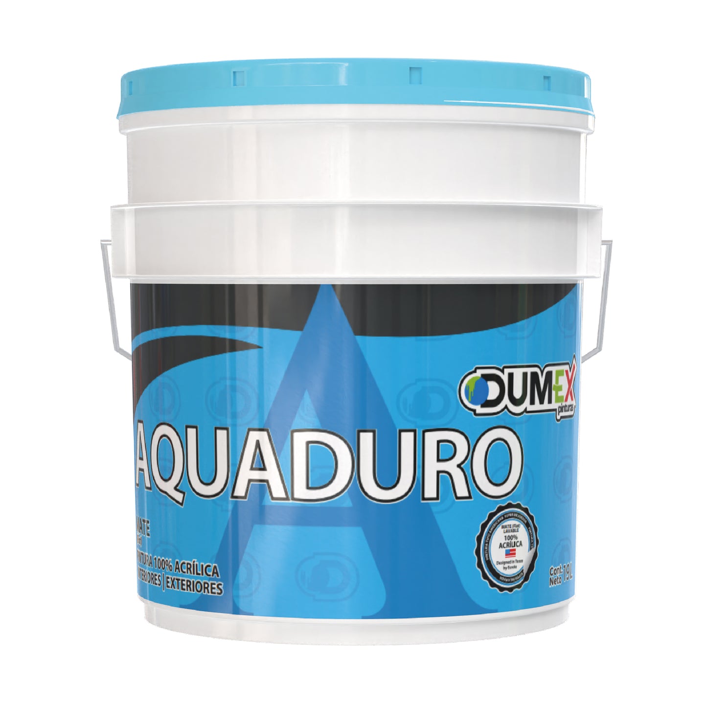 Pintura Mate 100% Acrílica Aquaduro Dumex (19 Litros)