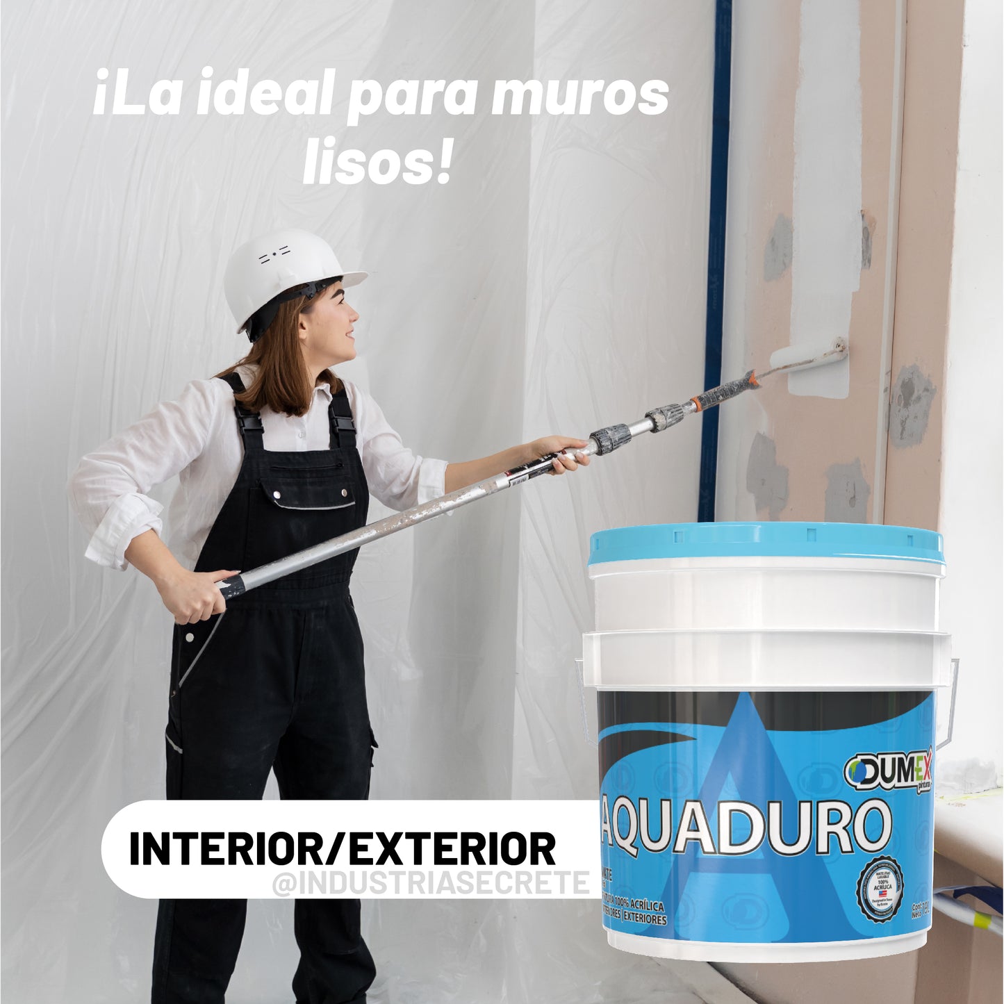Pintura Mate 100% Acrílica Aquaduro Dumex (19 Litros)