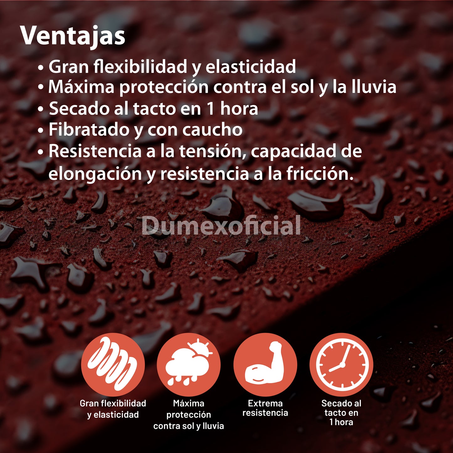 Impermeabilizante Dumex Imperdum 5 Años 19 Litros Rojo