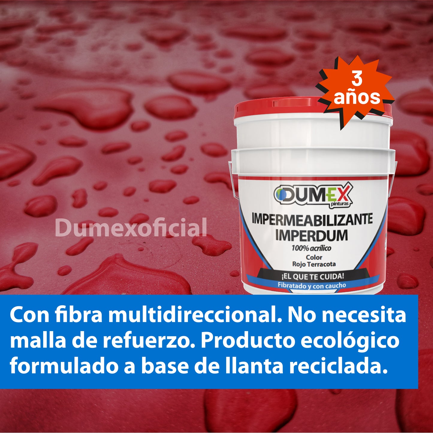 Impermeabilizante Dumex Imperdum 3 Años 19 Litros
