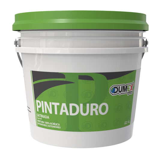 Pintura 100% Acrílica Satinada Pintaduro Dumex 4 Litros