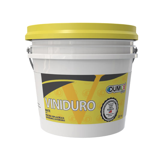 Pintura 100% Acrílica Mate Viniduro Dumex 4 Litros
