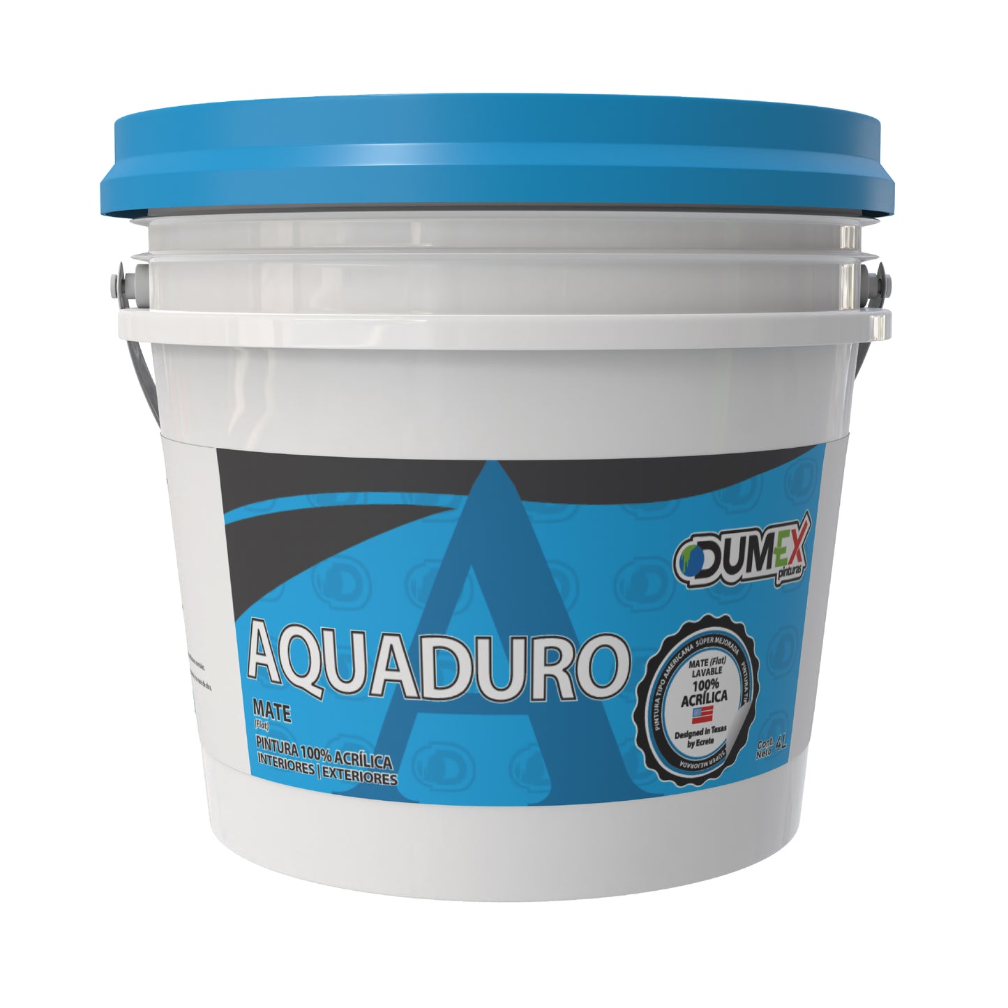 Pintura Mate 100% Acrílica Aquaduro Dumex (4 Litros)